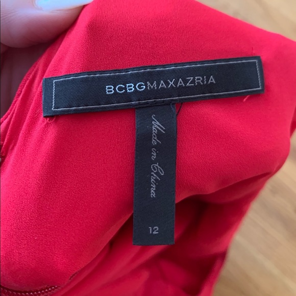 BCBGMAXAZRIA red peplum gown - Picture 4 of 4